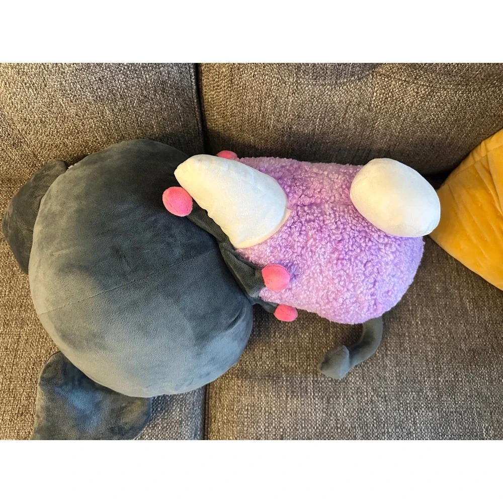 Hello Kitty And Friends Kuromi Plush Pillow Pal Stuffed Animal Purple Gray EUC‎